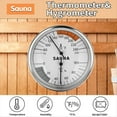 thumbnail image 3 of Higrómetro del Termómetro de la Sauna 2-In-1 Fahrenheit para el Sitio de la Sauna, Monitor Interior de la Temperatura de la Humedad, 3 of 7