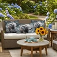 thumbnail image 6 of Outdoor Pillow Cover Elephant Dreamy Glittering Bubble Set of 2 Waterproof Throw Pillowcases Sky Cloud Decorative Patio Furniture Pillows for Couch Garden Indoor & Outdoor Use, 6 of 9