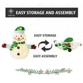 thumbnail image 6 of Jingle Joy 3-Piece 32-Inch LED Lighted Outdoor Snowman Family Set - Weather Resistant with Ground Stakes - Festival Winter Christmas Decorations - Holiday Yard, Lawn and Garden Decor - Trio Figurines, 6 of 6