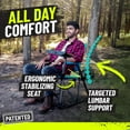 thumbnail image 4 of STRONGBACK Outdoor Chair Director Portable Camping Chair with Lumbar Support - Cupholder &Pocket Included - Heavy-Duty Foldable Chair - Rocker/Blue, 4 of 9