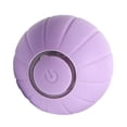 thumbnail image 2 of Juguete automático de pelota para gatos con luz colorida, juguete interactivo, recargable por USB, Violeta, 2 of 9