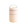 thumbnail image 1 of Bewildely Fiambrera de Color sólido, portátil, lavable, sellada, antideslizante, reutilizable, a prueba de golpes, termo aislado, contenedor al vacío Mostrada Beige Blanco 2 Capas Bewildely HA083504-05, 1 of 6