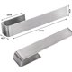 thumbnail image 1 of Toallero perforado de acero inoxidable ICED 304, toallero plateado cepillado para baño y cocina 1 pieza, 1 of 5
