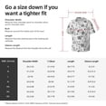 thumbnail image 6 of Uemuo Hand Drawn Snake Pattern Cotton Linen Short Sleeve Shirts,Casual Lightweight Button Down Shirts,Vacation Beach Summer Tops-, 6 of 7