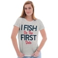 thumbnail image 4 of Fishing Girls Cute Flirty First Date Womens Fitted Plus Size Graphic Tee Brisco Brands 3X, 4 of 5