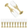 thumbnail image 6 of KALLORY Golden Plastic Church Decorative Goblets for Ceremonies and Weddings 12Pcs, 6 of 10