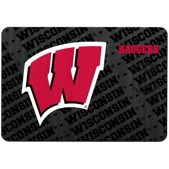 Keyscaper Wisconsin Badgers 15W Fast Wireless Charger and Mouse Pad