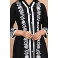 thumbnail image 5 of Black Floral Embroidered Cotton Co-Ord Set, 5 of 5