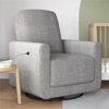 Baby Relax Step Swivel Nursery Chair with USB Charger, Light Gray Linen