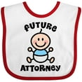 thumbnail image 3 of Inktastic Future Attorney Lawyer in Training Boys Baby Bib, 3 of 4