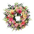 thumbnail image 1 of Corona artificial para puerta de 45 cm, accesorio fotográfico, adorno colgante creativo, corona floral para hogar, interior y exterior., 1 of 8