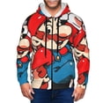 thumbnail image 6 of Lsque Mario for Mens Full-zip Hoodie, Zip-up Pullover Hooded Sweatshirt, Kangaroo Pocket Hoodie Ideal for Daily Wear, Travel, and Home-Large, 6 of 8