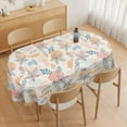 thumbnail image 5 of Oval Tablecloth 52 x 70 Inch, Boho Orange Tablecloth for Oval Table, Fabric Wrinkle Free Washable Waterproof Fall Leaf Tablecloth Oval Table Cloth for Dining Room Table, 5 of 6
