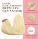 thumbnail image 3 of Extensiones de cabello GOO GOO Clip en cabello humano real de 22 pulgadas y 120 g, 3 of 9