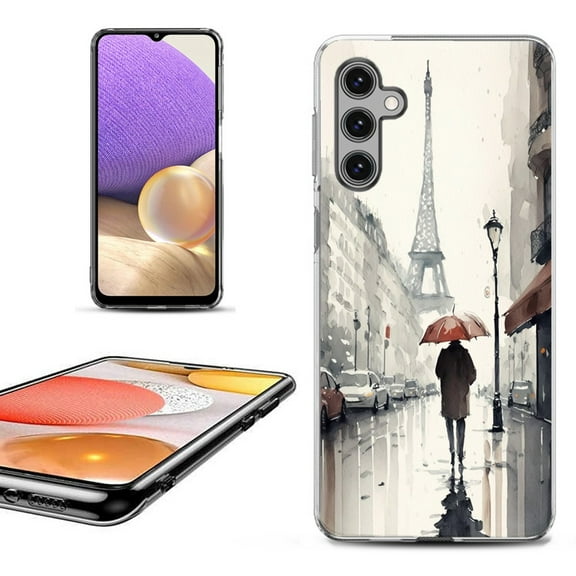 OneToughShield ® for Samsung Galaxy A14 5G Phone Case, Fashion Cover Case - Paris in the Rain