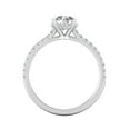 thumbnail image 3 of Certified 1 1/4ctw Diamond Halo Engagement Ring in 14k White Gold (1 1/4ctw, G-H, I2), 3 of 4