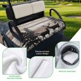 thumbnail image 5 of Golf Cart Seat Covers for 2 Seater,Deer Silhouettes Microfiber Cart Seat Towel Blanket,Trees Wooden Retro Art Farmhouse Absorbent Breathable Non Slip Bench Seats Protector for Golf Course 51"x31", 5 of 9
