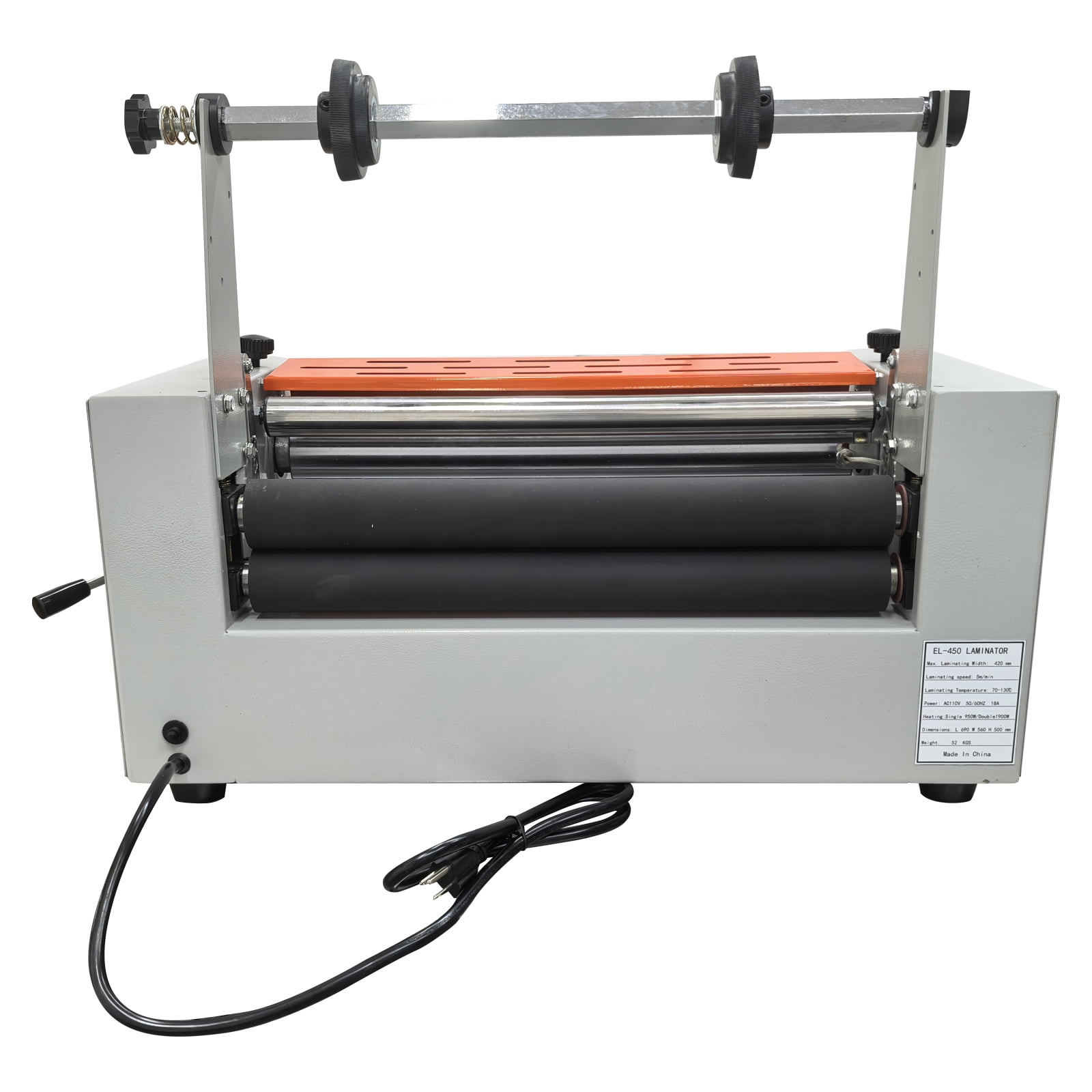 16'' Electric Steel Roller Thermal Laminator Single and Double Side Hot Roll Laminating Machine