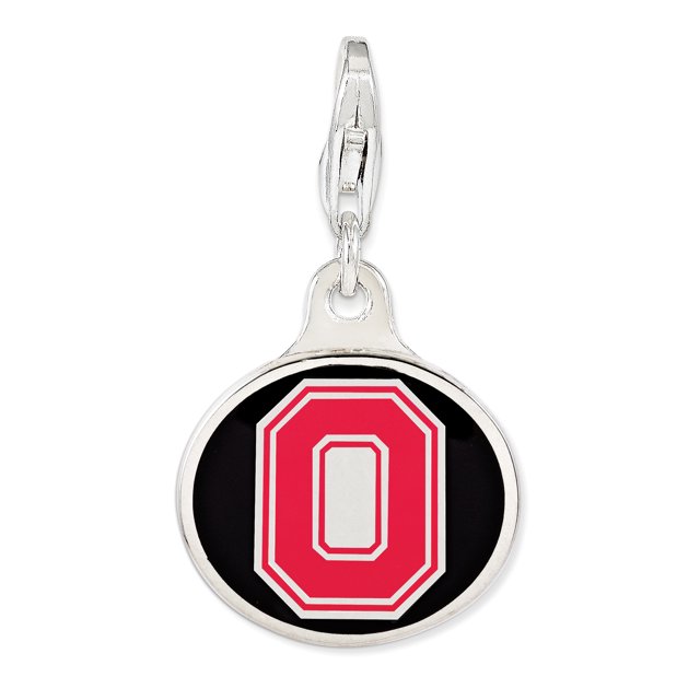 Collier Pendentif Breloque Université Ohio State Univ. en Argent Sterling 925