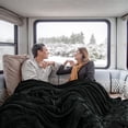 thumbnail image 4 of Manta Utopia Ropa de Cama Sherpa Reversible 152x203 cm Negro, 4 of 8