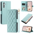 thumbnail image 2 of Funda de cuero a cuadros para Samsung Galaxy A55, A54, A53, A52, A35, A34, A25, A24, A23, A14, A15, A12, A16, 5G, con ranura para tarjetas, 2 of 4