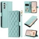 thumbnail image 2 of Funda de cuero a cuadros para Samsung Galaxy A55, A54, A53, A52, A35, A34, A25, A24, A23, A14, A15, A12, A16, 5G, con ranura para tarjetas, 2 of 5