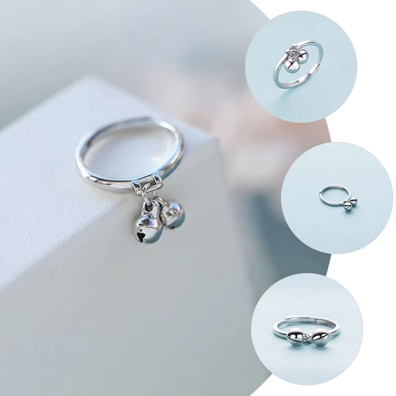 ibasenice Cute Open Bell Fashionable Copper for Women 1Pack