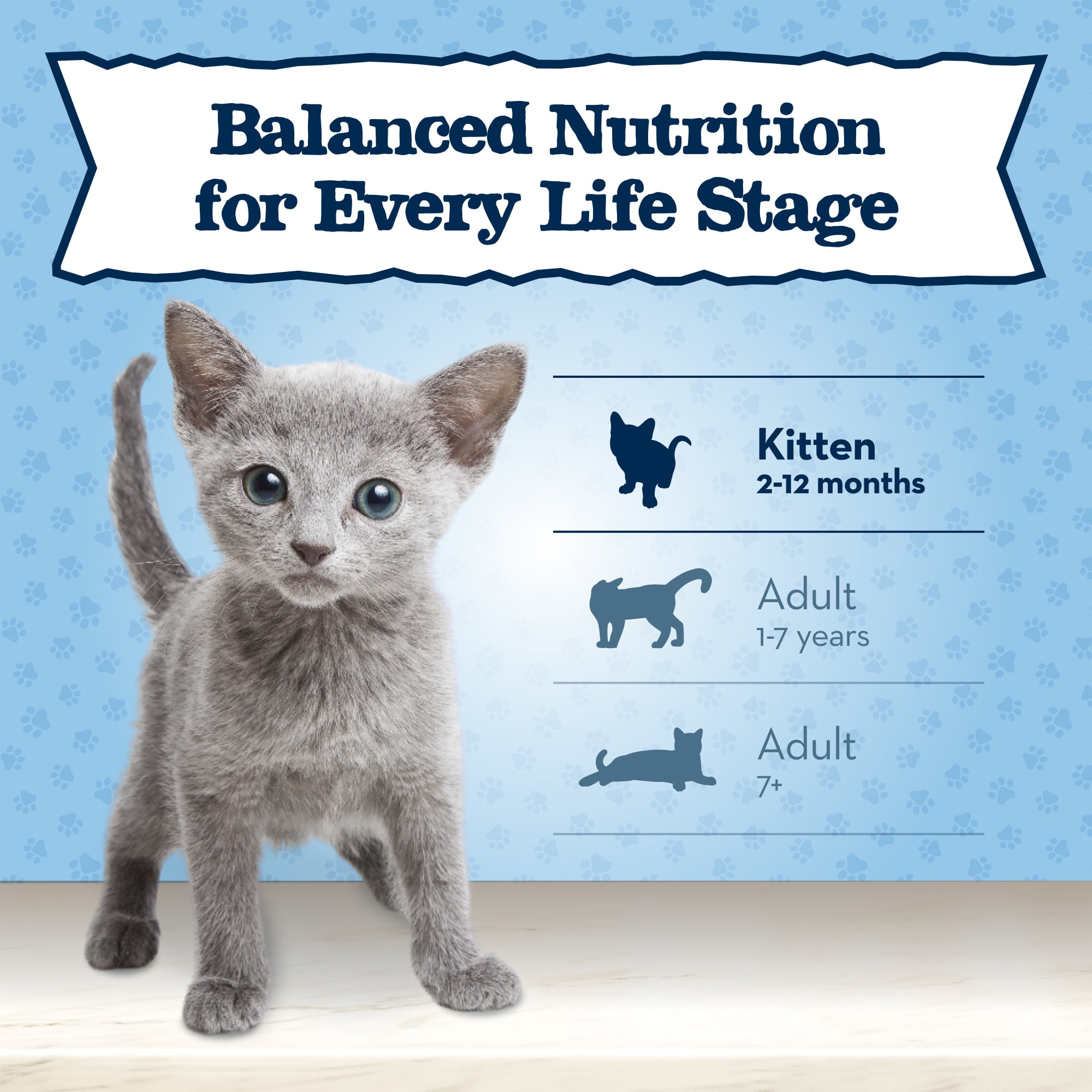 Blue Buffalo Baby BLUE Natural Kitten Wet Cat Food, Chicken Recipe Multi-Pack, 3-oz Cans (6 Count)