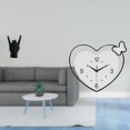 thumbnail image 2 of Estatua del gesto de la roca,Estatuas y figuras de dedos con gestos de música rock,Esculturas de resina con estantes modernos y creativos,Reloj de pared,Reloj de pared acrílico para oficina, 2 of 8