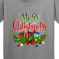 thumbnail image 4 of Inktastic Merry Christmas Youth T-Shirt, 4 of 5