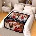 thumbnail image 5 of Custom Blanket with Photos Text Customized Blanket Personalized Flannel Throw Blankets for Adult Kid Birthday Christmas Fathers Mothers Valentines Day Customized Gift A Blankets, 5 of 5