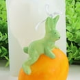 thumbnail image 4 of Bunny Candle Mold Decorative Clear Texture Eco-friendly Soap Candle Making Mold Easter Party Ornament, 4 of 5