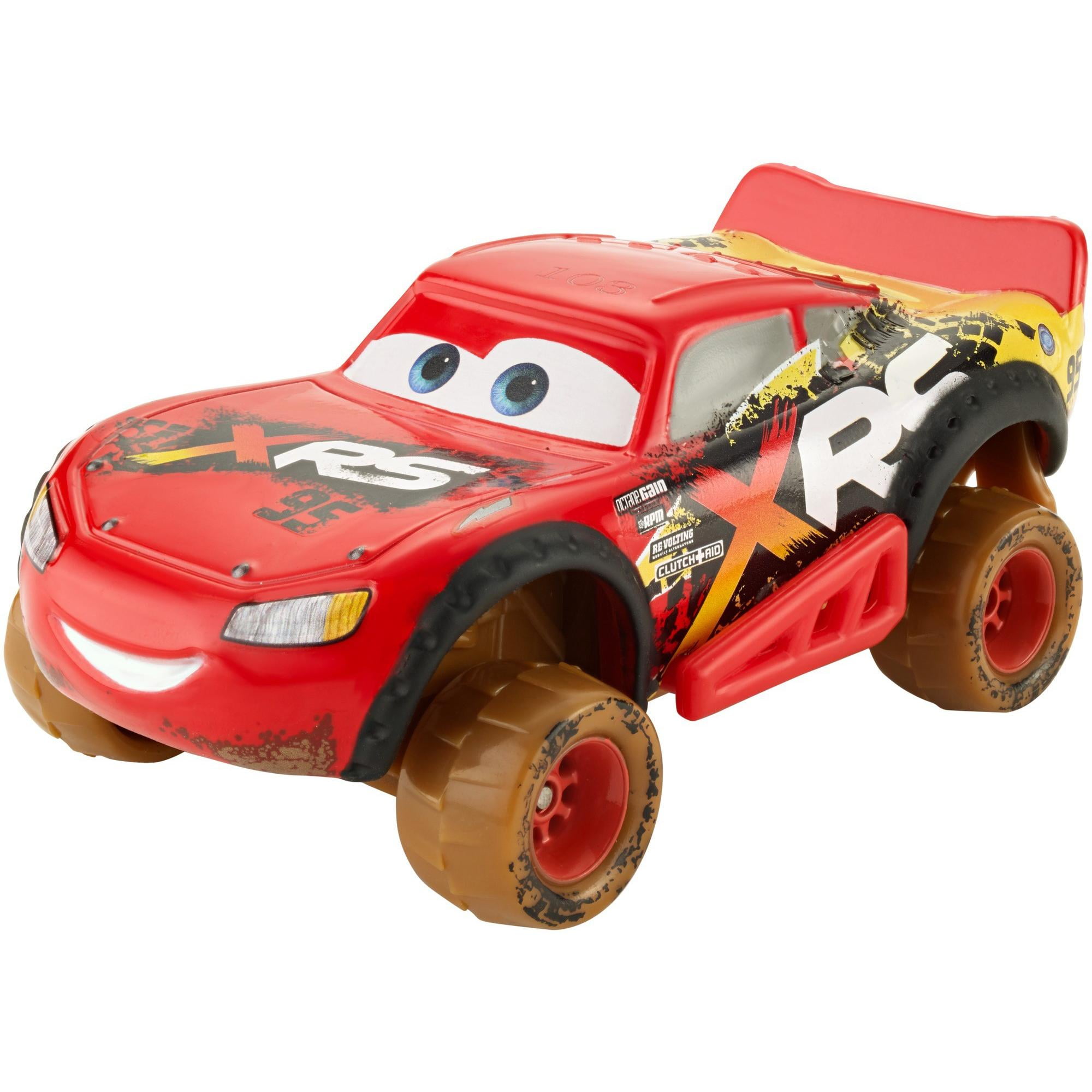 Multicoloured Disney Pixar Cars FYN85 Pixar’s Cars XRS Mud Crash Challenge Race Set with Lightning McQueen Vehicle 