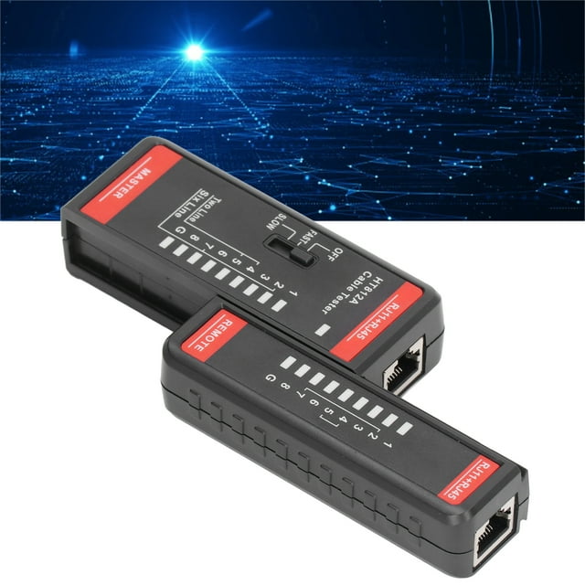 Probador De Cable De Red, Herramienta De Prueba De Línea Telefónica RJ11 RJ45 HT812A Función Anti Quemaduras Fácil Operación Para Medición