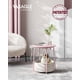 thumbnail image 2 of Mesa auxiliar VASAGLE redonda con estación de carga Jelly Pink, 2 of 9