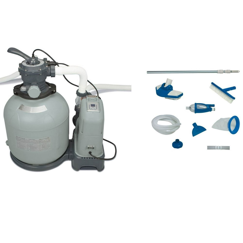 Intex Krystal Clear 2650 GPH Saltwater System (2 Pack) & Deluxe