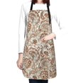 thumbnail image 4 of Bingfone Indian Paisley1 Apron Gifts For Men, Women Professional Grade Chef Apron for Kitchen,BBQ & Grill, 4 of 8