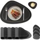 thumbnail image 1 of Faux Leather Heat Resistant Placemats - Washable Wipeable PU Place Mats with Coasters, Waterproof Oil-Proof Place Mats for Indoor & Outdoor Table Mats, 1 of 4