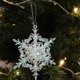 thumbnail image 1 of Adorno navideño acrílico con colgante de cristal de hielo | Decoración navideña colgante | Plástico transparente | Decoración navideña para el hogar, 1 of 6