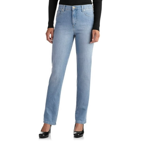 GLO by Gloria Vanderbilt Women's Mandie Classic Fit Straight-Leg Jeans ...
