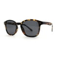 thumbnail image 2 of Mens Hipster Thin Plastic Keyhole Sunglasses Tortoise Black, 2 of 4