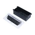 thumbnail image 3 of Floor Electrical Socket, Waterproof Embedded Floors Electrical Outlet Flame Retardant PC With Computer Telephone Interface For Office Desk For Residence, 3 of 8