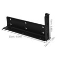 thumbnail image 2 of PTOOTP 2Set Shelf Support Bracket Iron Black for TV Cabinets Modern Style, 2 of 6