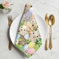 thumbnail image 2 of Easter Cloth Napkins, Rabbit Sheep Eggs Butterfly Flowers Pink Grid Washable and Reusable Dinner Napkins Set of 8, Table Napkin for Kitchen Party Birthday Wedding Hotel Housewarming 20"x20", 2 of 9