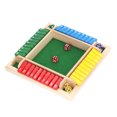 thumbnail image 4 of Family Dice Board Game, Funny Bright Color Wooden Math Dice Game Portable Safe Exquisite  For Kid For Home Green Bottom,Red Bottom, 4 of 8