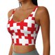 thumbnail image 2 of Balery Red Cross 1 Sujetadores deportivos con espalda cruzada para mujer, acolchados, sin costuras, de alto impacto, ideales para yoga, gimnasio, entrenamiento y fitness.-, 2 of 8