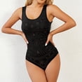 thumbnail image 6 of Women’s Backless Shapewear Bodysuit – Sleeveless Tummy Control Thong Bodysuit Shapewear Snap Bodysuit Tummy Control Butt Lifter Sleeveless Body Shaper Seamless Jumpsuit Black XXL, 6 of 6