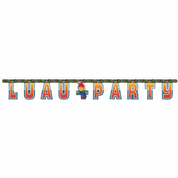 Polynesian Luau Hawaiian Tropical Beach Pool Party Decoration Jointed Banner