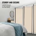 thumbnail image 4 of VEVOR Room Divider 6 Panel Fabric Room Privacy Screen for Office Bedroom Beige, 4 of 9