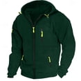 thumbnail image 5 of Hoodies for Men Zip Up Hooded Sweatshirt Athletic Jackets Lightweight Casual Long Sleeve Jacket with Zipper Pockets, 5 of 5